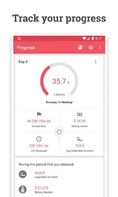 Quit Tracker android App screenshot 10